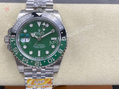 ARF Rolex GMT-Master ii Dandong 3285 Movement 72h 140g 40mm Green Face Jubilee Band Watch